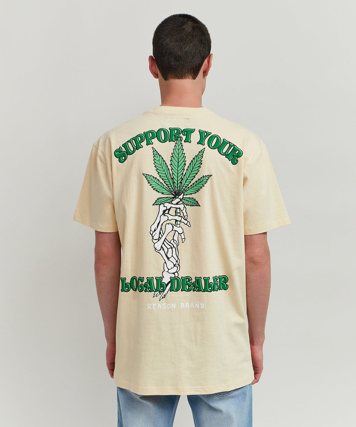 Local Dealer Short Sleeve Back Print Tee - Khaki