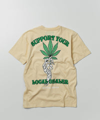 Local Dealer Short Sleeve Back Print Tee - Khaki