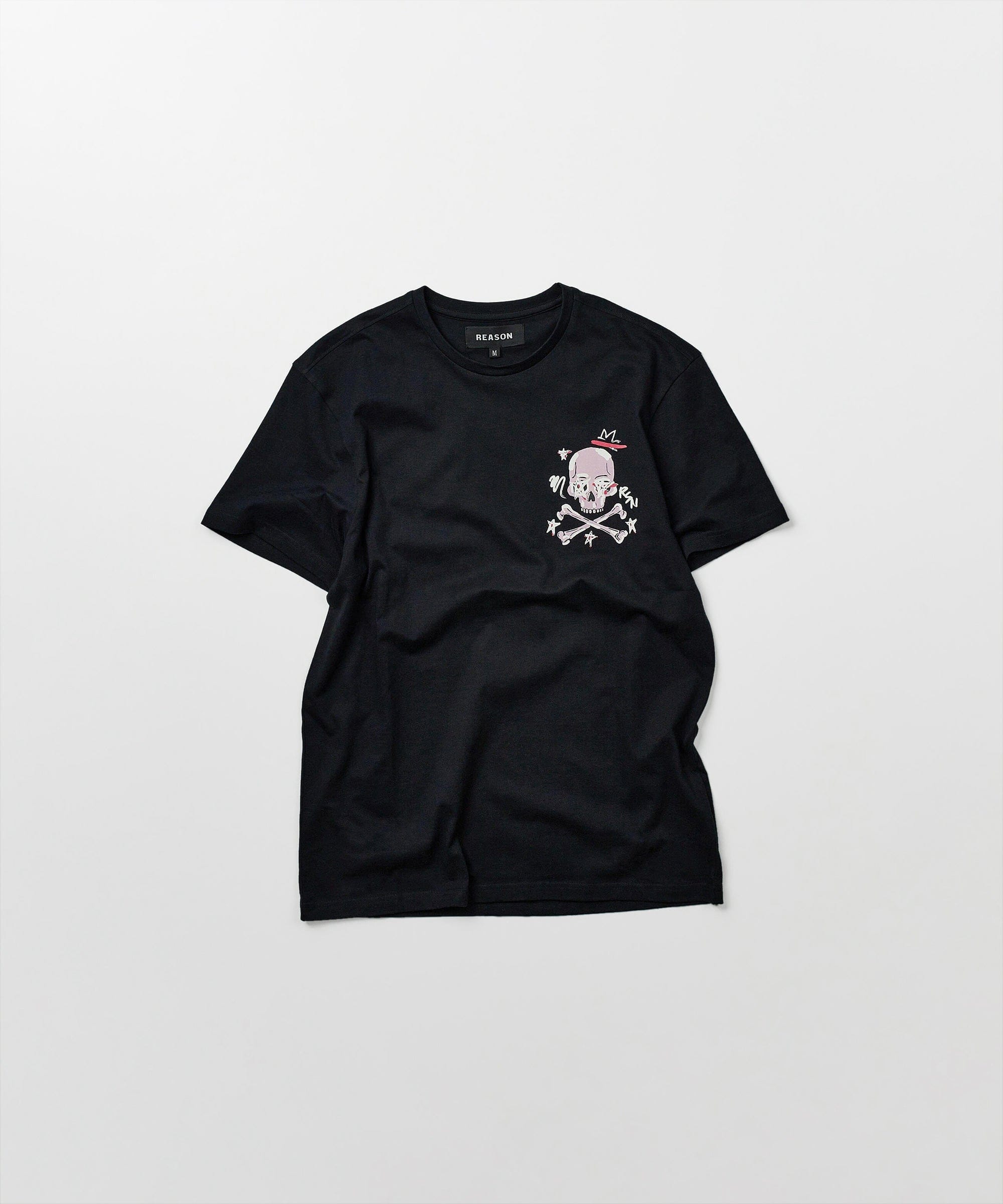 Burn Short Sleeve Graphic Print Tee - Black