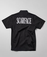 Plus Size Scarface Tony Montana Mechanics Shirt