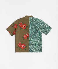 Money And Roses Split Woven Shirt