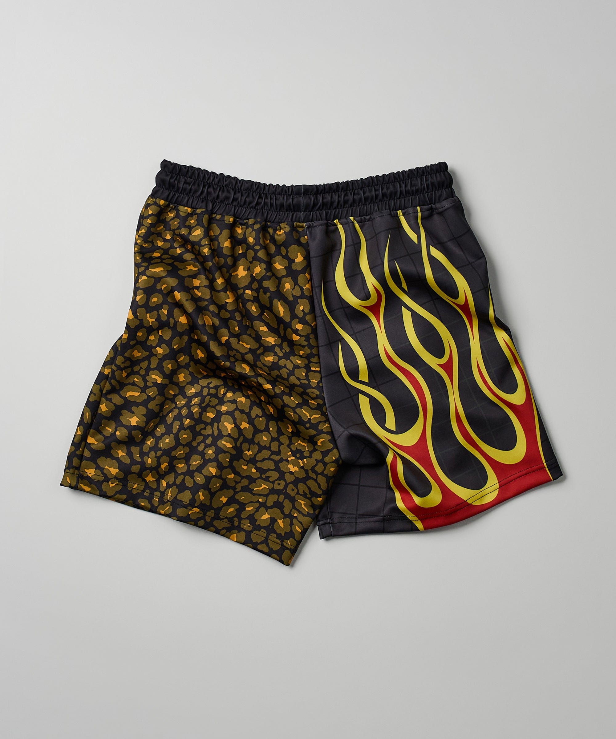 Cheetah And Flames Split Shorts
