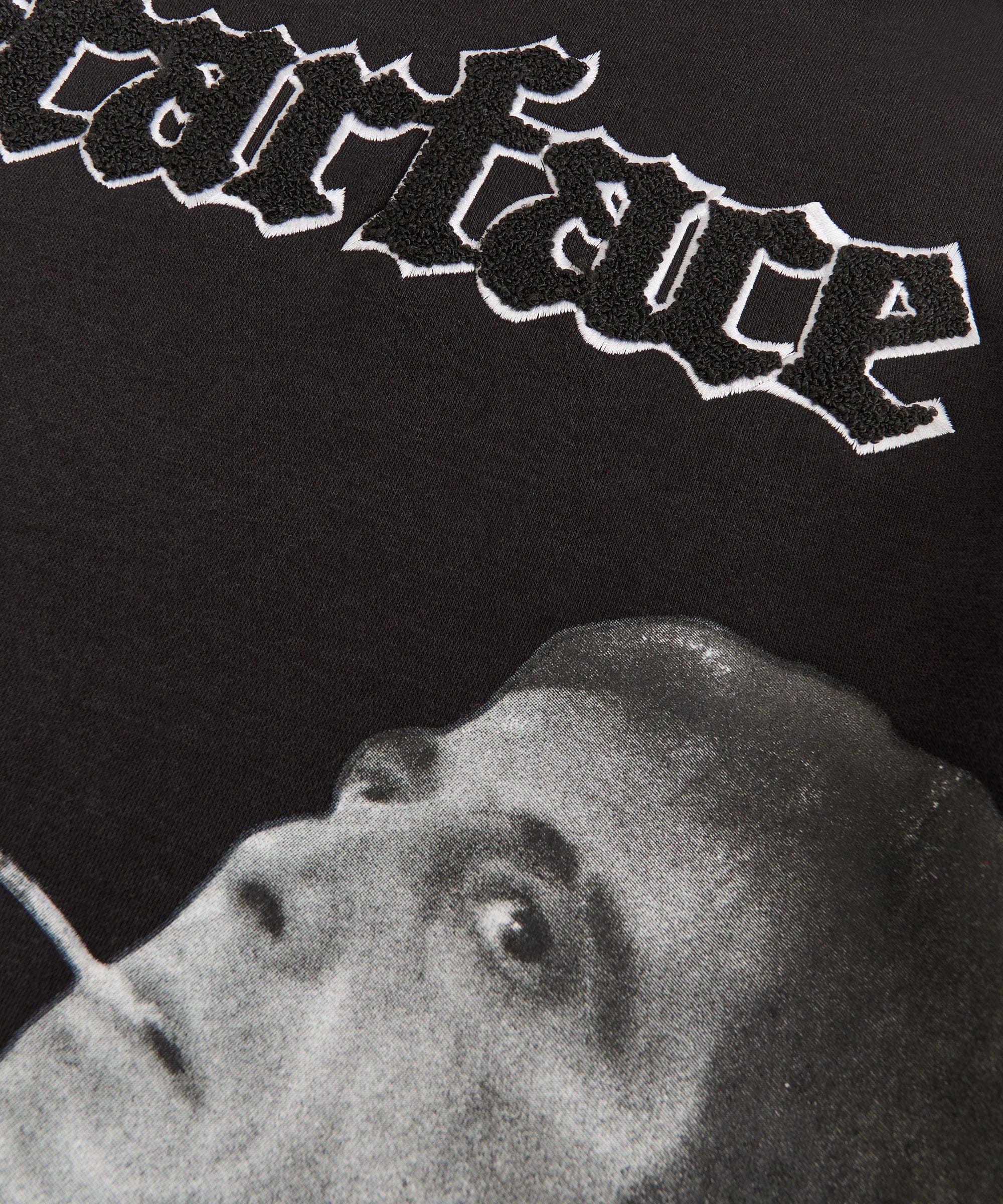 Scarface Old English Chenille Hoodie - Black