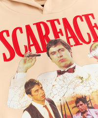 Scarface Say Hello Embroidered Patch Hoodie - Khaki