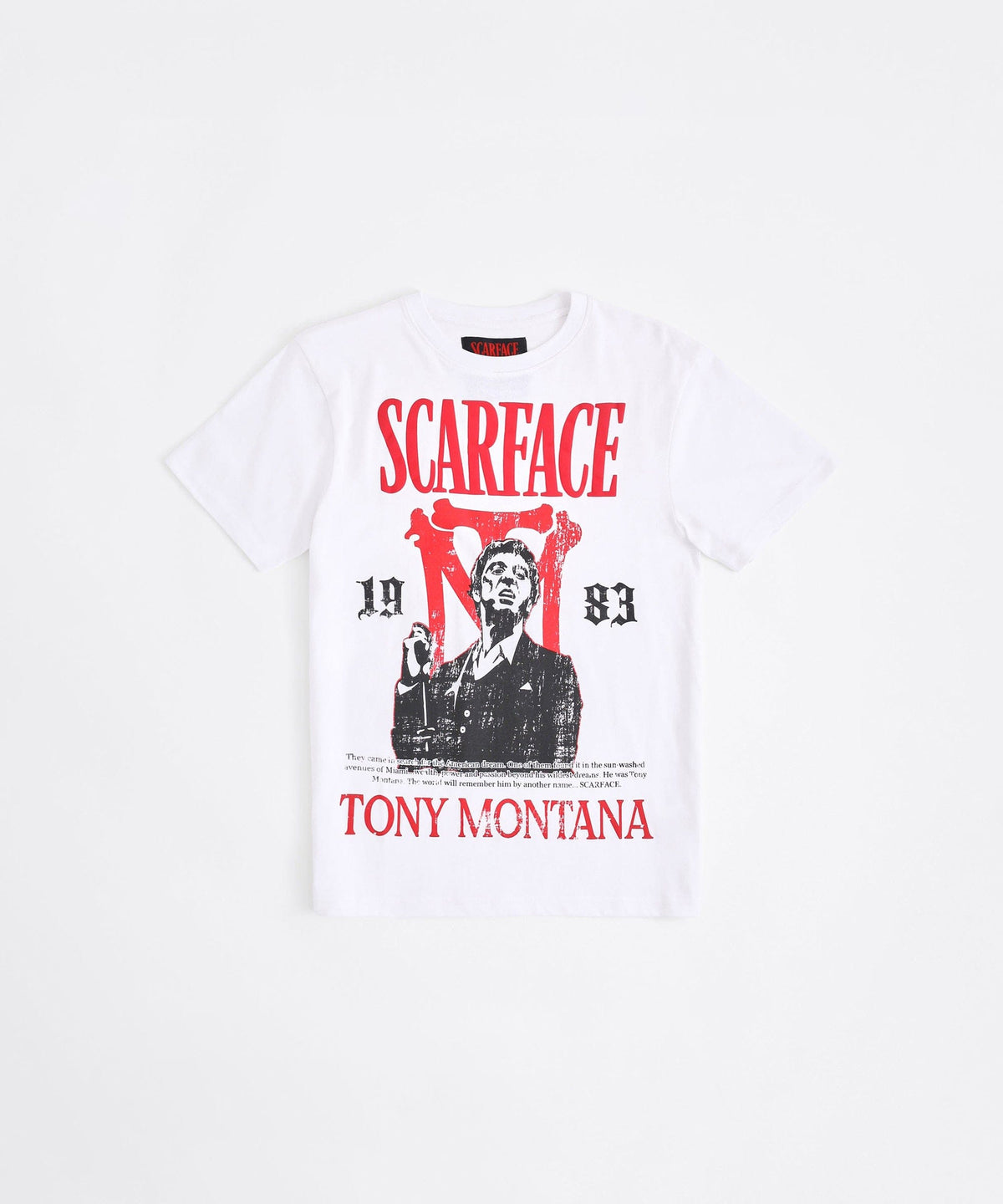 Scarface Tony Montana Short Sleeve Tee - White