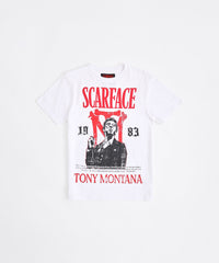 Scarface Tony Montana Short Sleeve Tee - White