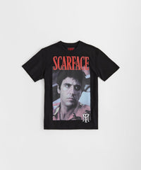 Scarface Glitter Sugar Print Short Sleeve Tee - Black