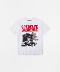 Scarface Money Power Respect Applique Short Sleeve Tee