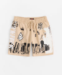 Scarface Fleece Short - Khaki