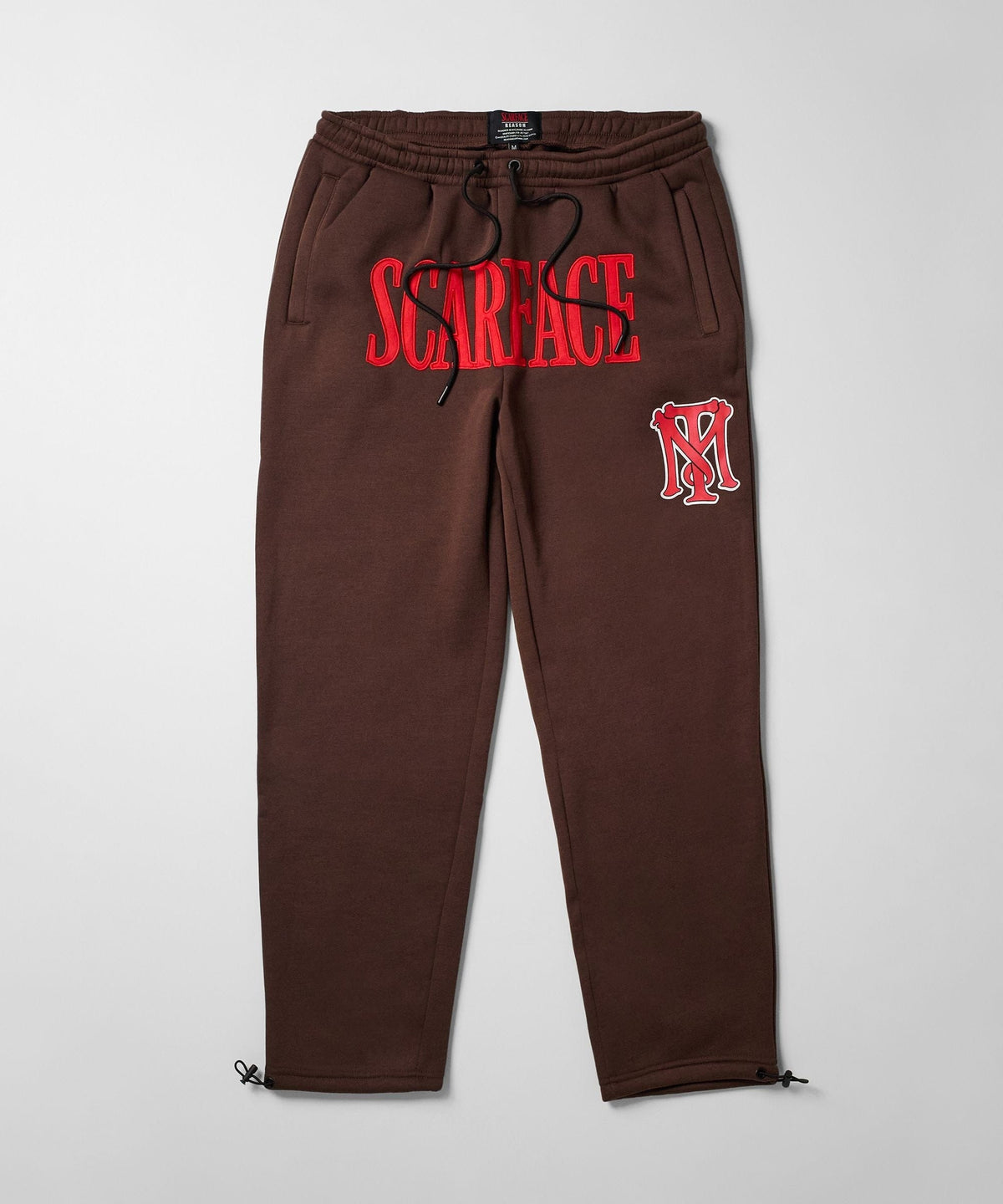 Plus Size Scarface White Suite Jogger - Brown