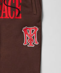 Plus Size Scarface White Suite Jogger - Brown