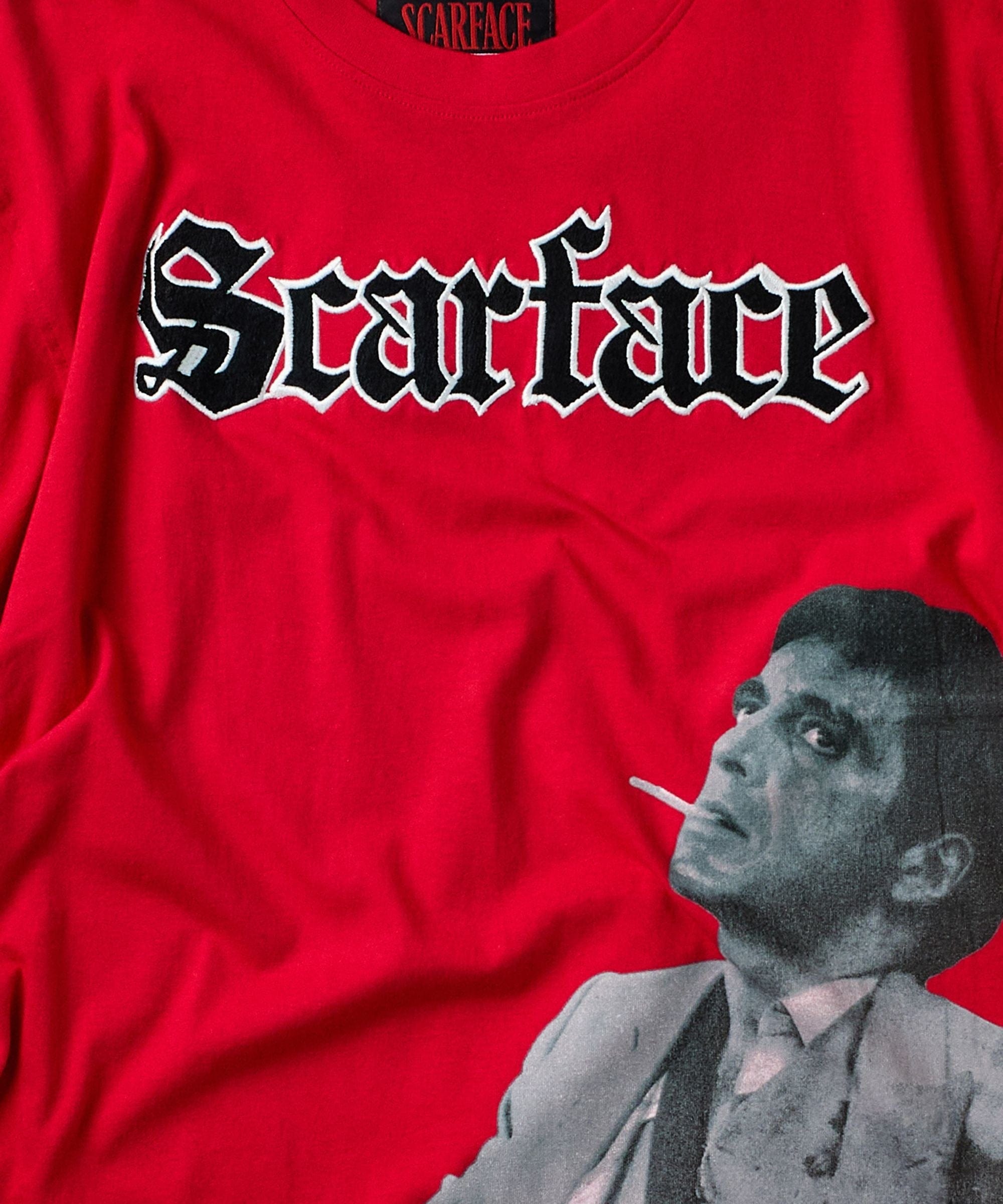 Scarface Old English Short Sleeve Tee - Red