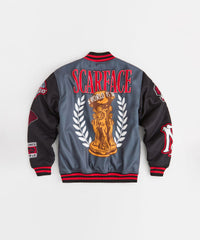 Scarface Money Power Varsity Jacket - Grey