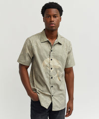 Skull Paisley Short Sleeve Shirt