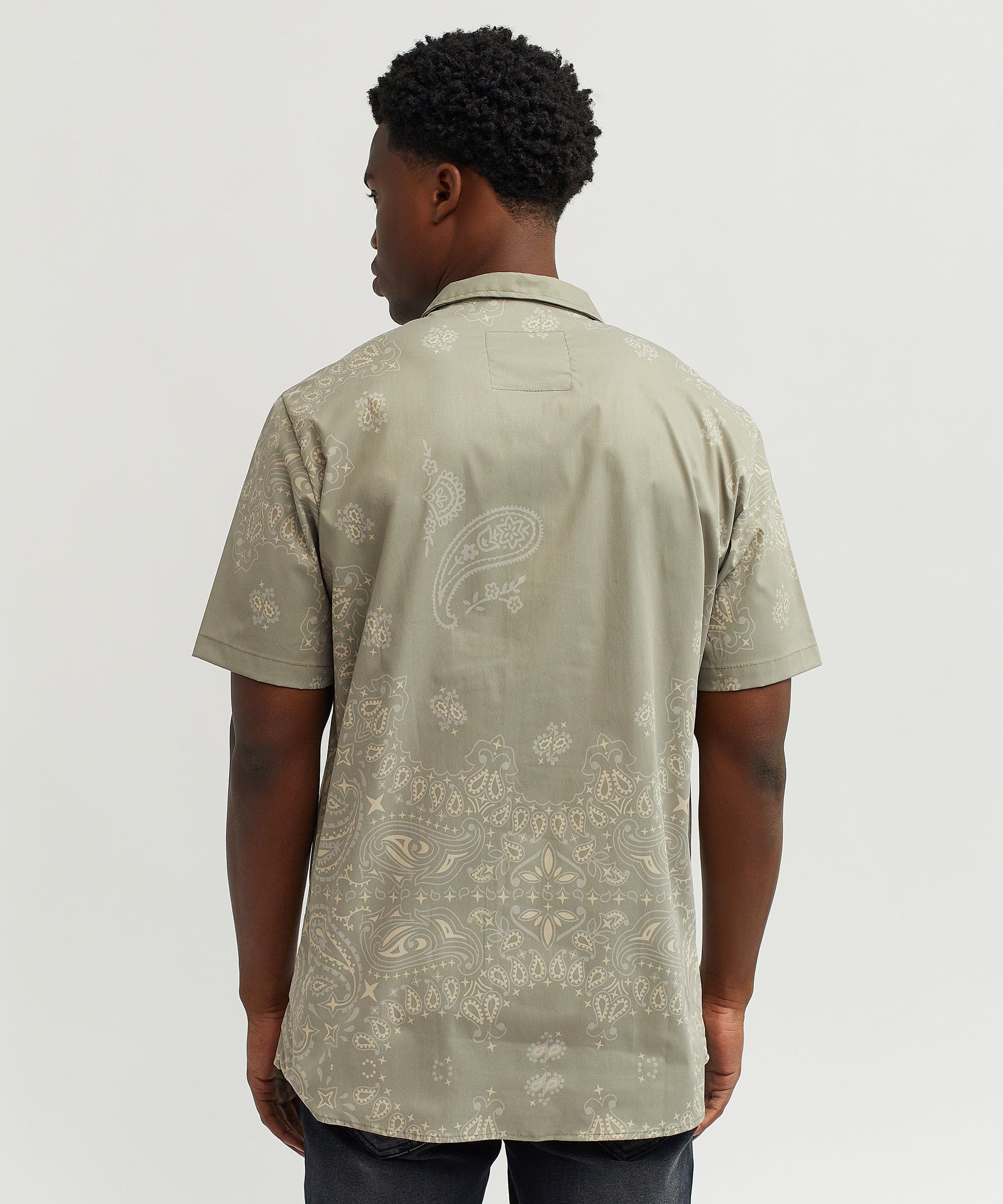 Skull Paisley Short Sleeve Shirt