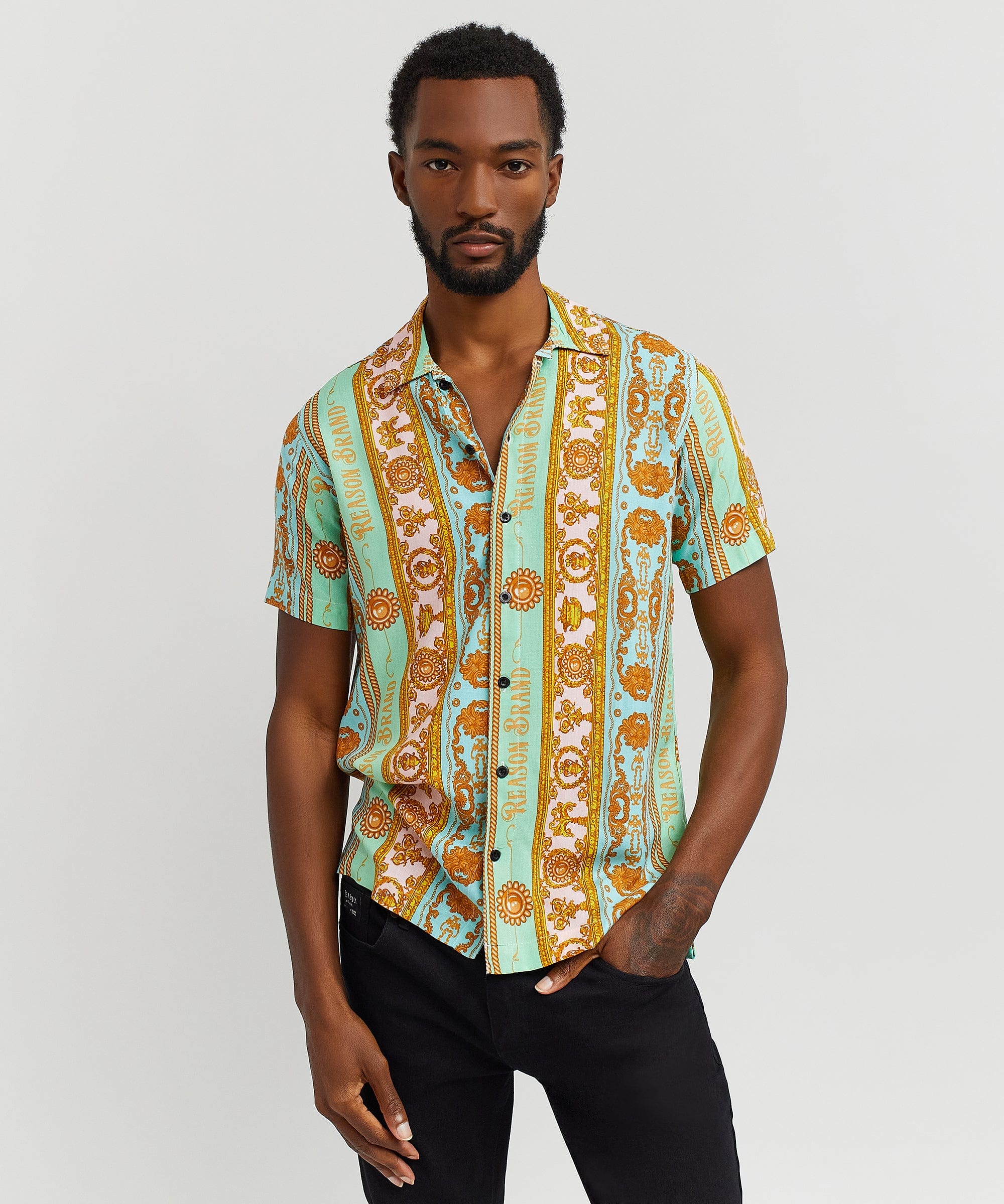 Royal Chain Short Sleeve Shirt