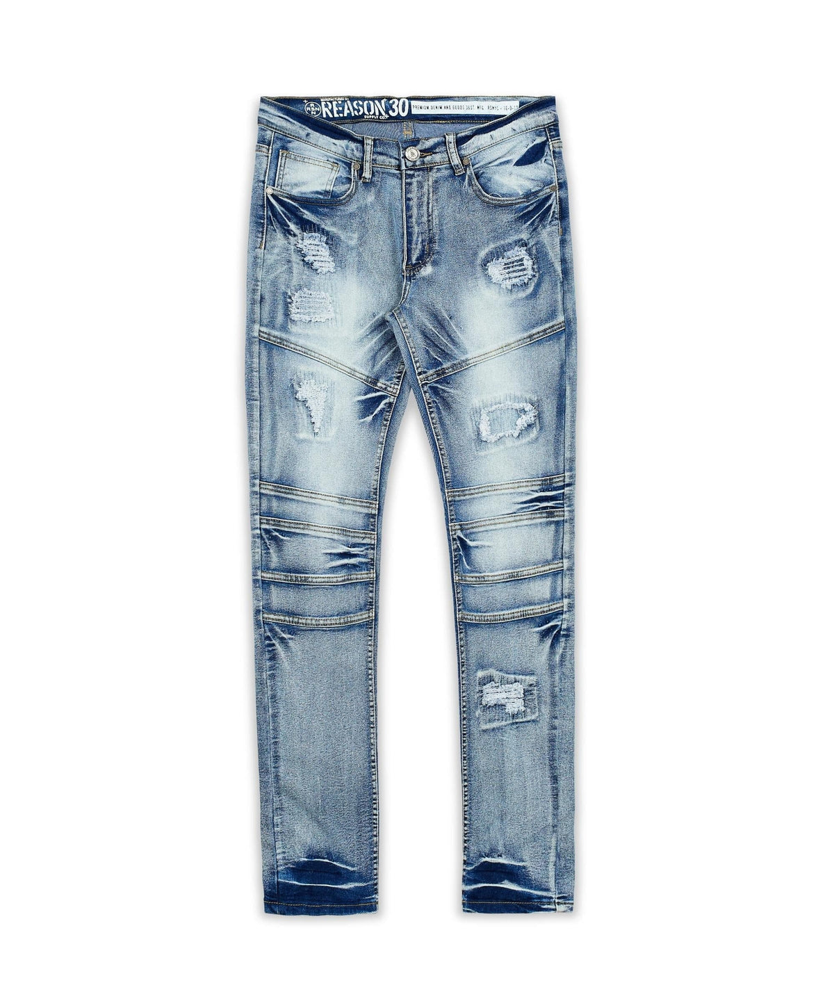 Plus Size Baltic Destruct Light Wash Denim Jeans