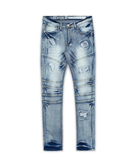 Plus Size Baltic Destruct Light Wash Denim Jeans