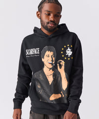 Scarface Distressed Hoodie - Black