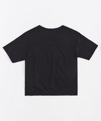 Women Scarface Gold Foil Cropped Tee - Black