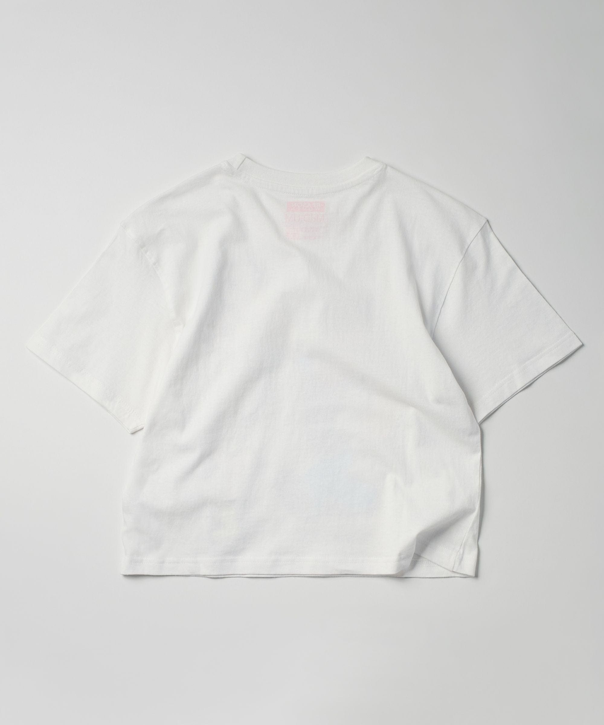 Womens Popeye Short Sleeve Cropped Tee - White