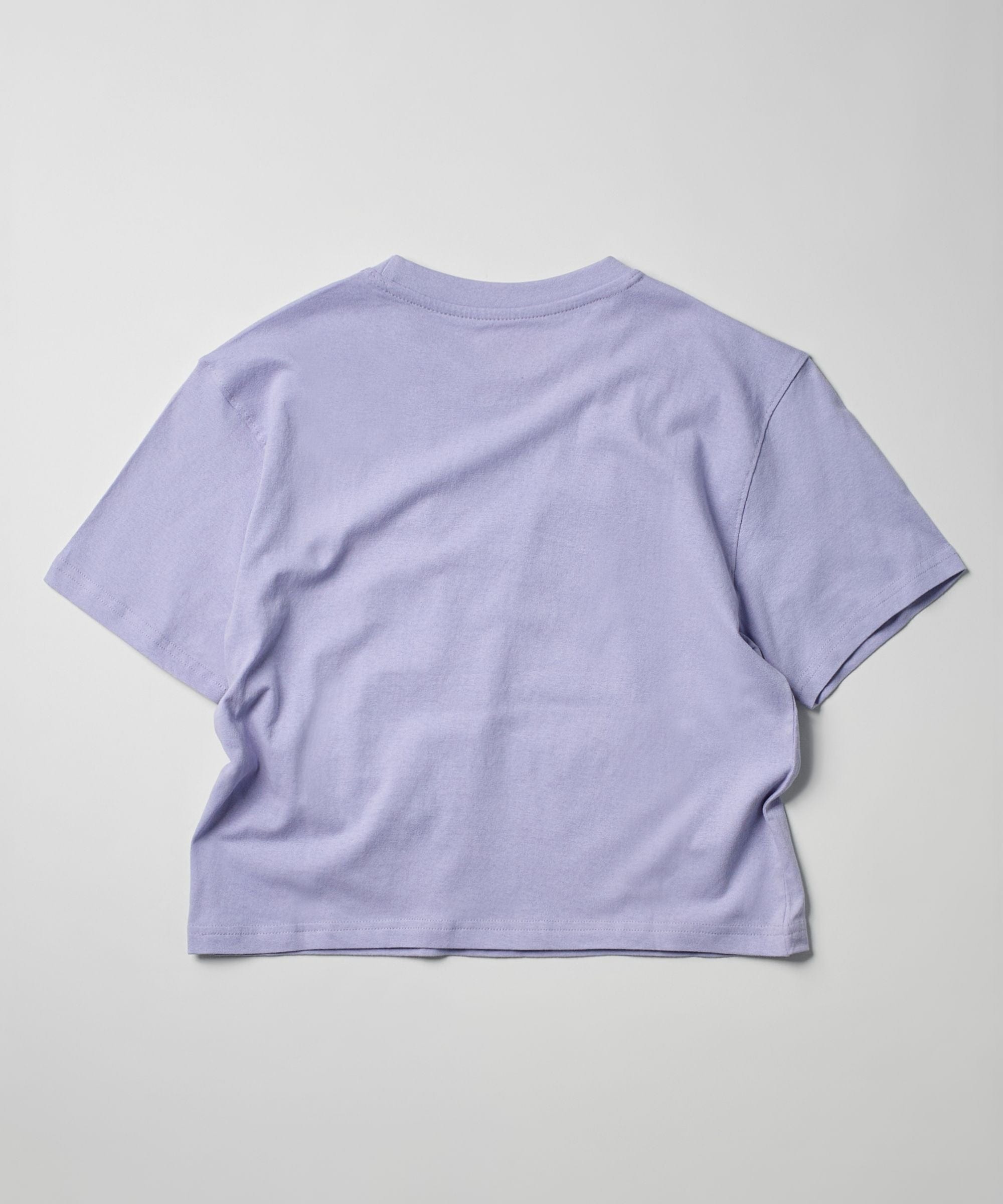 Womens Popeye Short Sleeve Cropped Tee - Lilac
