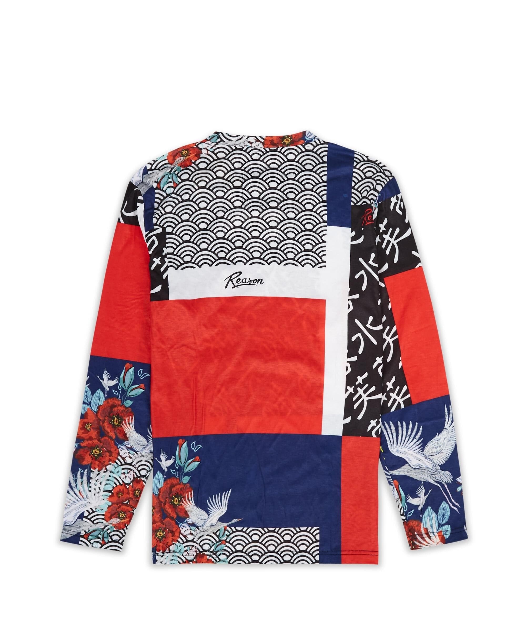 Swans All Over Print Long Sleeve Tee