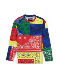 Bandana Multi Colored Long Sleeve Tee
