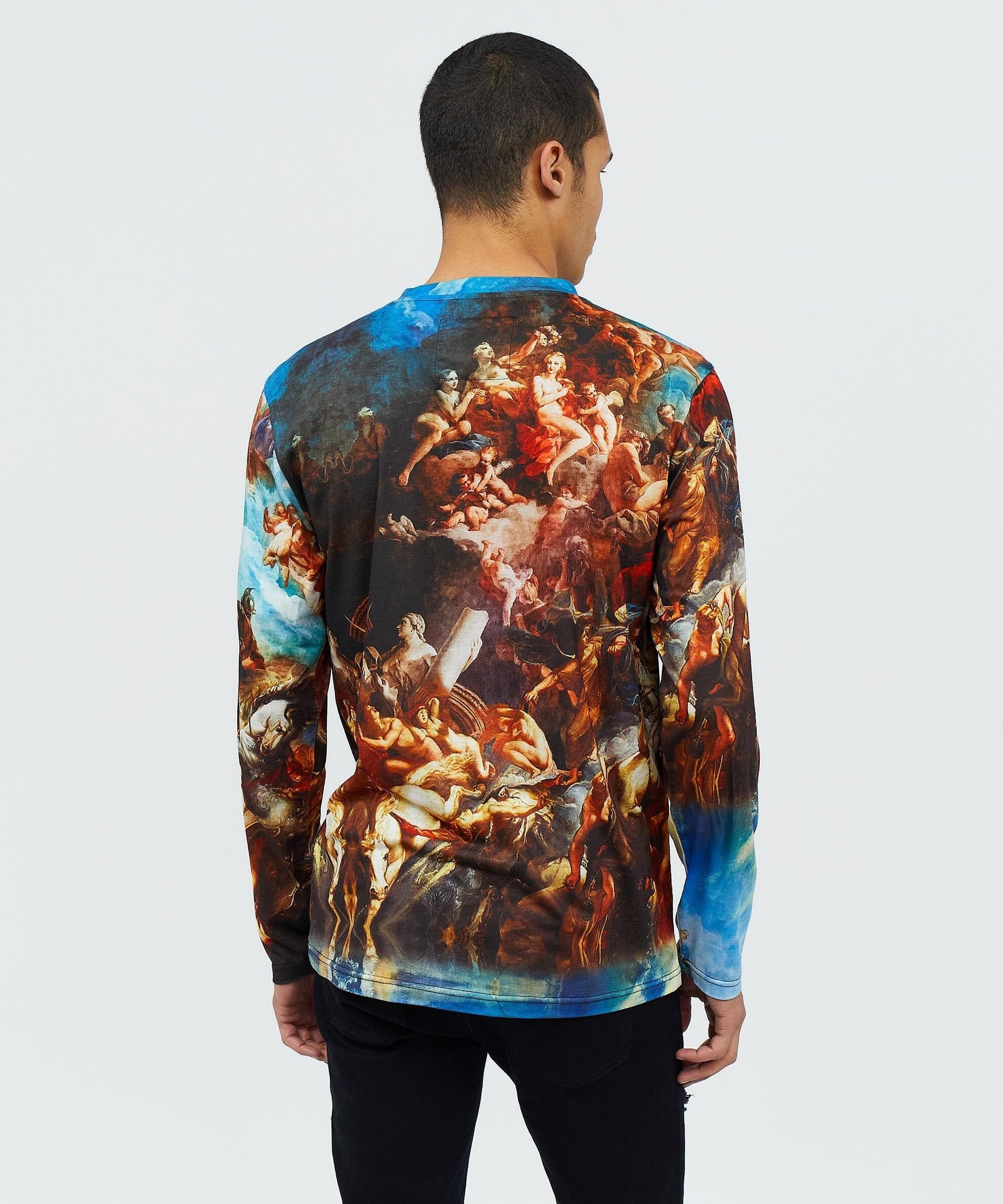 Renaissance Allover Print Long Sleeve Tee