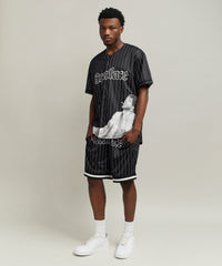 Scarface™ Pinstripe Baseball Jersey - Black
