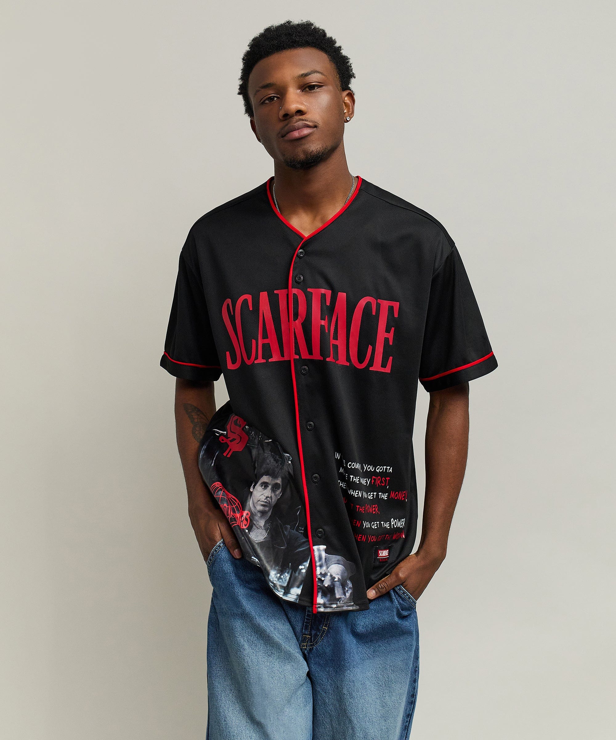 Scarface™ Baseball Jersey - Black