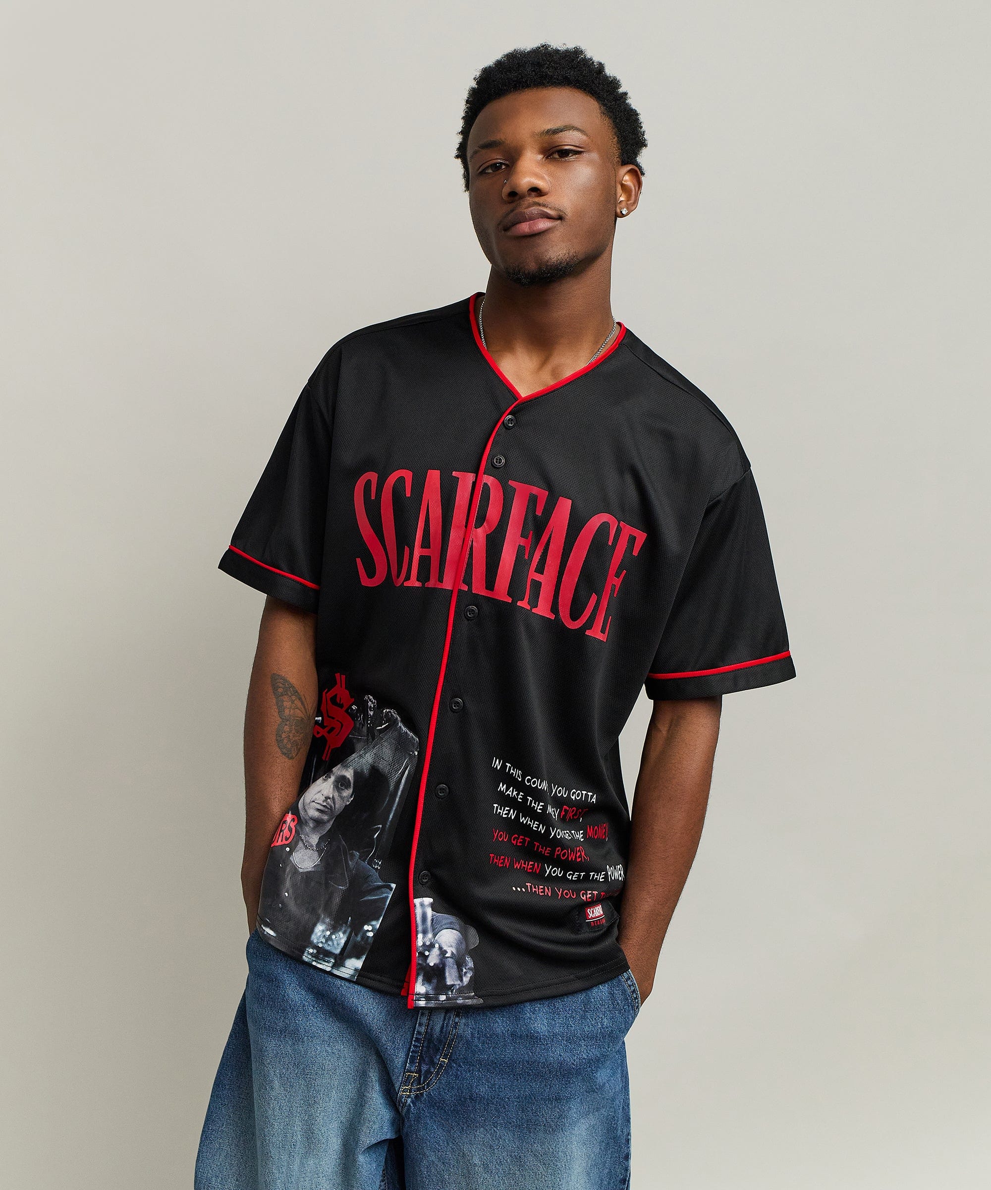 Scarface™ Baseball Jersey - Black