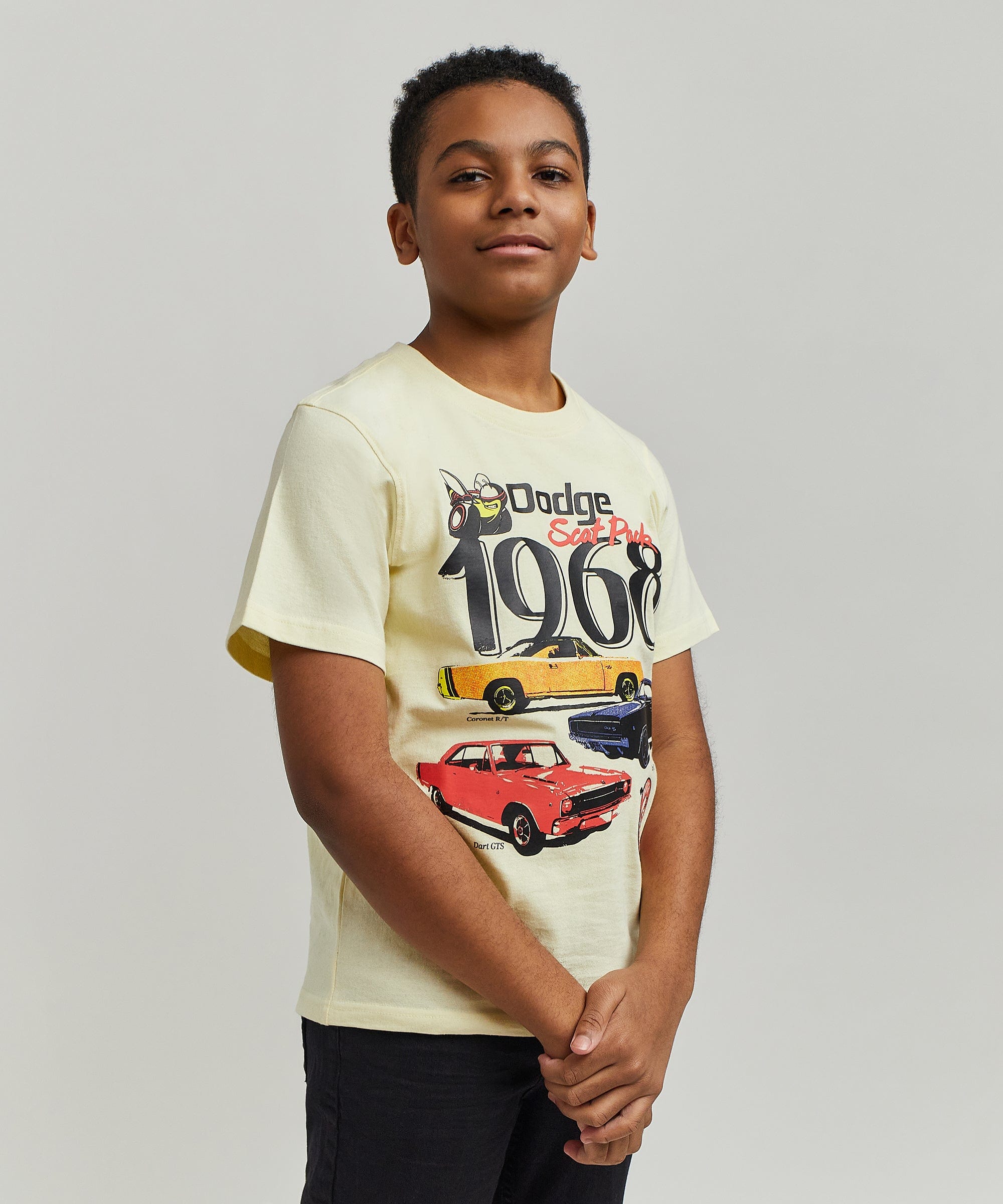 Kids Dodge 1968 Short Sleeve Tee - Khaki