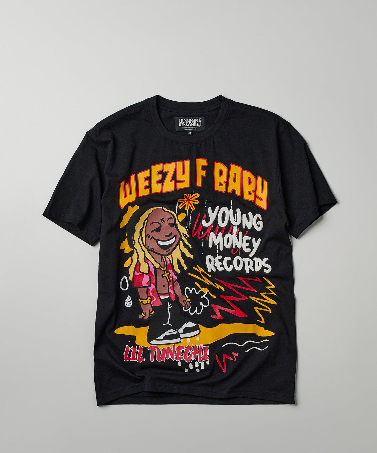 Lil Wayne Real GS Front And Back Print Short Sleeve Tee - Black