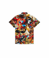 Plus Size King Of Kings Allover Print Short Sleeve Shirt